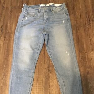 Loft Jeans size 14, 32 skinny slim pockets style